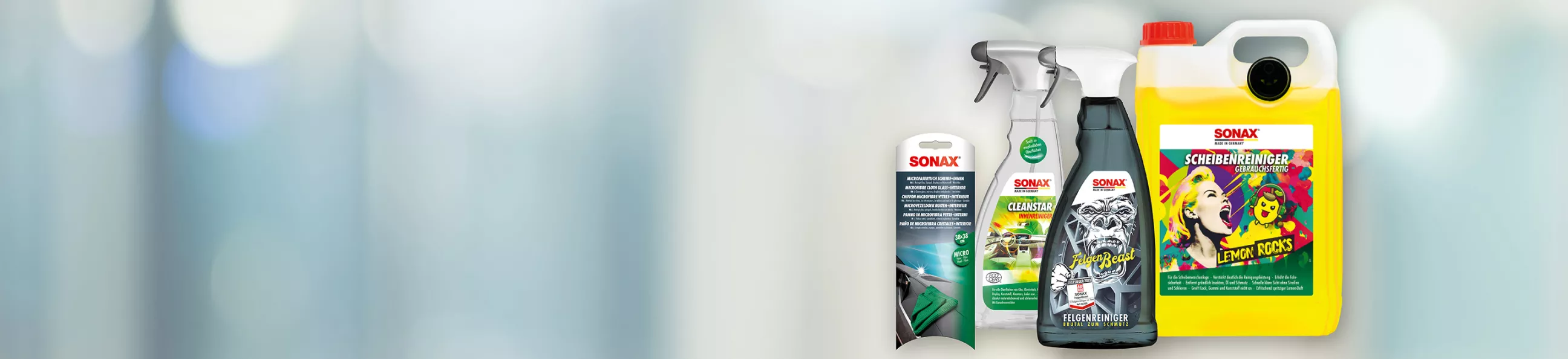 Sonax Produktzusammenstellung